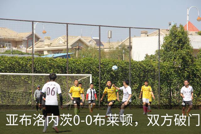 亚布洛内茨0-0布莱顿，双方破门乏术